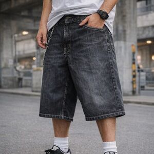 South Pole Men’s Vintage Y2K Denim Shorts – Size 36 | Skater Baggy Streetwear